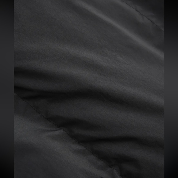 Cider Solid Zip Up Stand Collar Puffer Jacket - Black Large - Picture 6 of 10